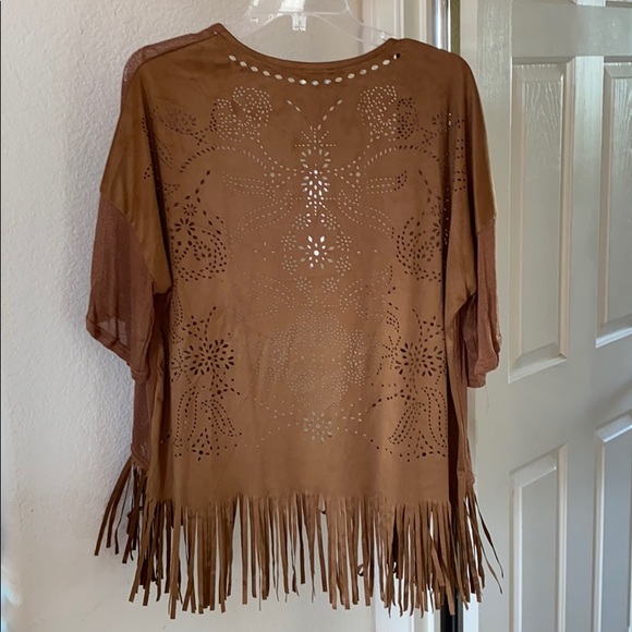 Fringe Laser Cut Kimono Cowgirl Stagecoach Festiva - Picture 3 of 7